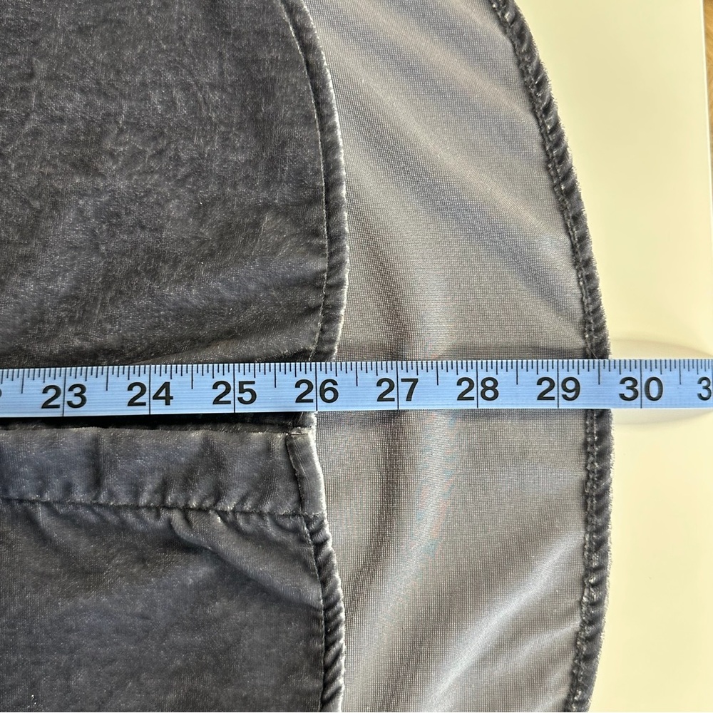 Anthropologie Pilcro Relaxed Velvet Button Down Dark Gray Silver Size Small - Picture 11 of 11